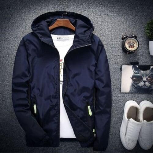New Mens Casual Hooded Bomber Jacket Spring Autumn Hip Hop Plus Size Windbreaker Sportswear Zipper Jacket Coat Outwear 6XL 7XL