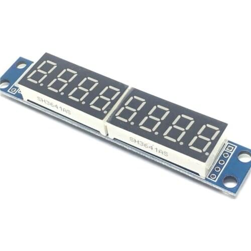 MAX7219 LED Dot Matrix 8 Digit Digital Tube Display Control Module For Arduino 3.3V 5V Microcontroller Serial Driver 7-segment