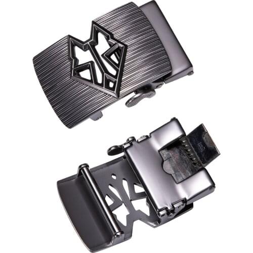 Mens Fashion Alloy Automatic Buckle Unique Men Leather Belt Buckles For 3.5cm Ratchet Men Belt Head Only Buckle DiBanGu