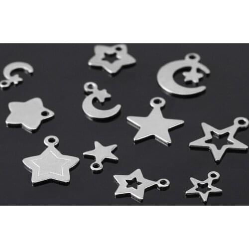 Stainless steel accessories set pendant hair accessories bracelet necklace accessories DIY accessories