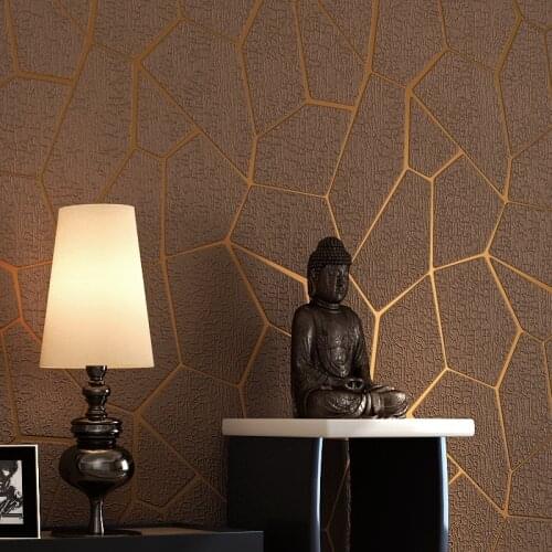 53cmx10m Curved Stripe Non-woven Simple Fashionable 3d Embossed Deerskin Wallpaper Bedroom Living Room Background Wallpaper