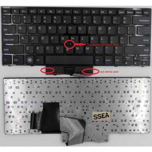SSEA New US Keyboard For IBM Lenovo E420 E420S E425 E320 E325 S420 Keyboard with Pointing stick can not be used Free Shipping
