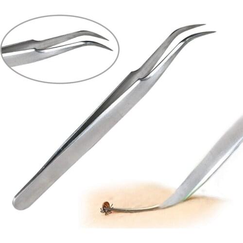 New 2pcs/Set Pet Dog Flea Remover Tick Removal Tool Stainless Steel Double Head Fork Tweezers Clip Dogs Cat Puppy Supplies