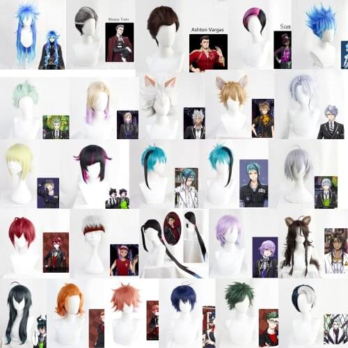 Twisted-Wonderland Floyd Jade Idia Shroud Epel Felmier Lilia Vanrouge Ace Trappola Riddle Rosehearts Cater Diamond Cosplay Wigs