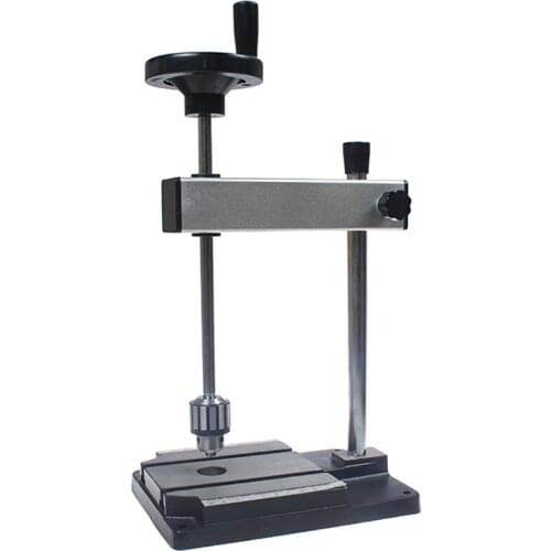 DIY Manual Tapping Machine High Precision Hand Crank Tapper Desktop Drilling Threading Machine with 1MM-8MM Tap Chuck