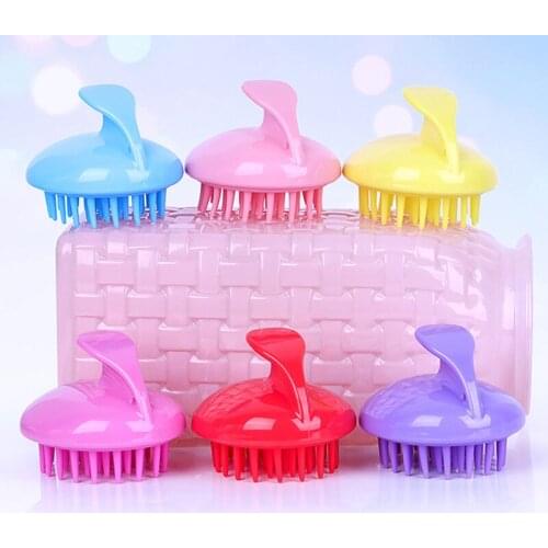 Handheld Silicone Scalp Shampoo Massage Brush Washing Shower Hair Massager Clean Brush Bath Shower Hair Cleaning Brush Comb