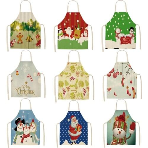 Santa claus christmas tree Men kitchen apron Woman kitchen apron apron for kitchen kitchen apron women cooking accessories apron