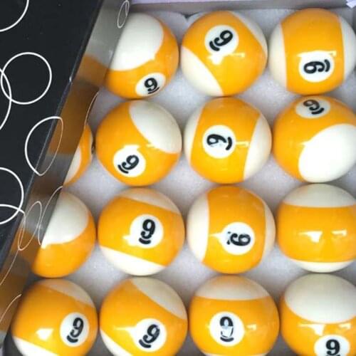 Xmlivet 16pcs/lot Single Balls Standard 57.2mm Resin Billiards Pool Balls only NO8/NO9 design Pool Cue Balls High quality