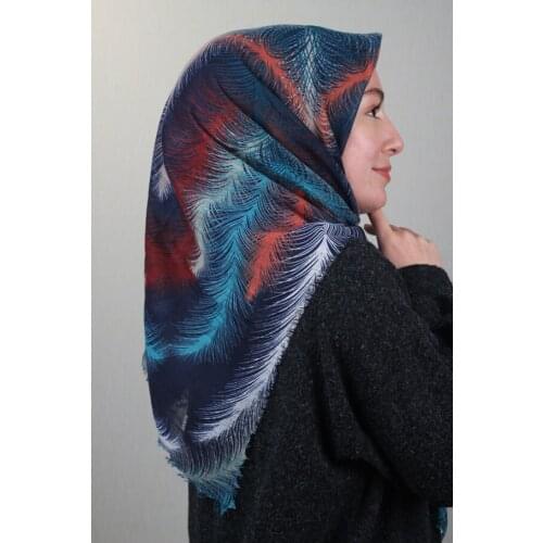 VERTU PATTERNED LINEN FLAMLI SCARF-DESEN-32-AVAILABLE in