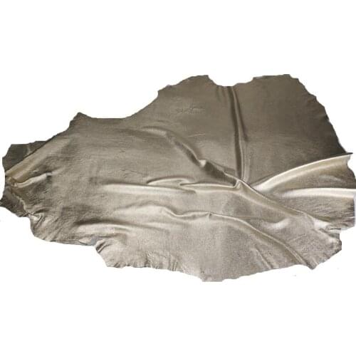 High quality Light gold first layer genuine sheep skin, whole sheep leather for clothes making soft skin craft 0.5-0.6mm thick