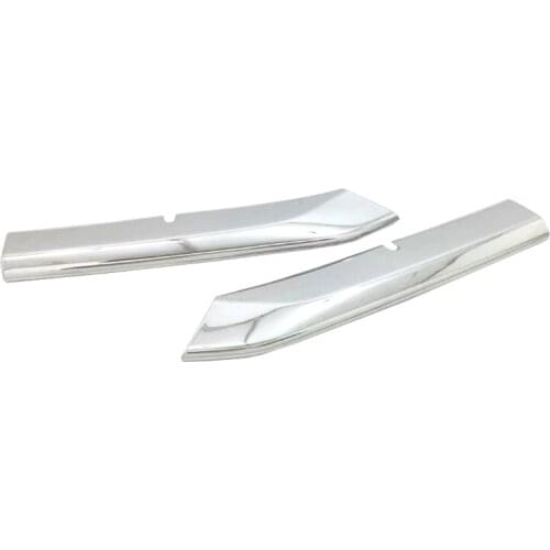 2Pcs ABS Chrome Front Grill Cover Trims Strip Sticker Accessories for Mazda CX-3 CX3 2015 2016 2017 2018 Car Styling Accessories