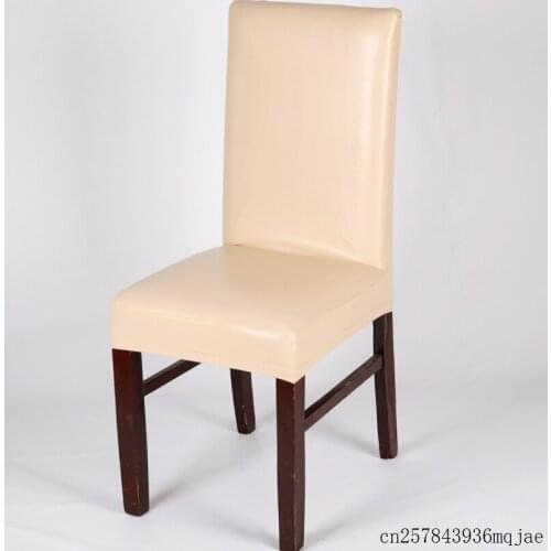20pcs Elastic PU Chair Covers Waterproof Chair Covers Lace Pattern Hotel Home Room Decoration