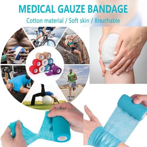 5cm*4.5m Waterproof Breathable Cotton Kinesiology Tape Elastic Muscle Bandage Pain Elastic Therapeutic Tape Knee Elbow Care