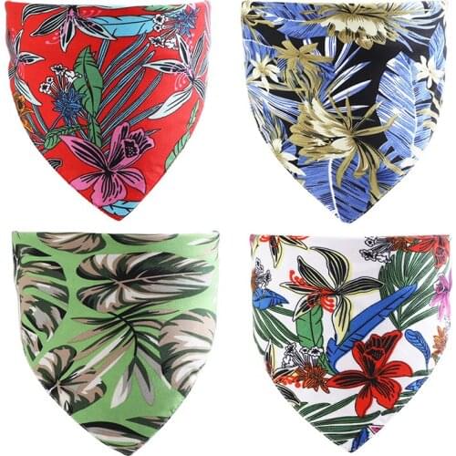 Cat dog Bandana Bibs Scarf Collar Pet Neckerchief Waterproof Saliva Towel For Small Medium Large Dogs Accessories