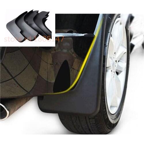 Car Cover Plastic Fender Soft Mudguard Protection Flaps Splash Mud Guard Frame 4pcs For Mitsubishi ASX 2013 2014 2015