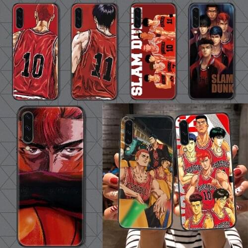 SLAM DUNK Anime Phone case For Samsung Galaxy A 3 5 7 8 10 20 21 30 40 50 51 70 71 E S 2016 2018 4G black painting back pretty