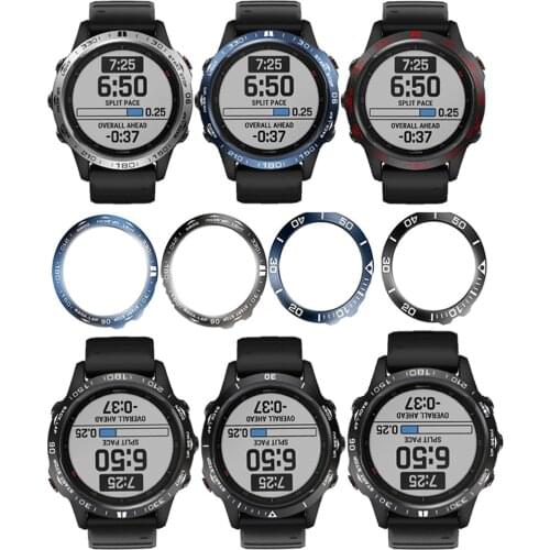 For Garmin Fenix 5 5 Plus 6 6Pro Stainless Steel Cover Anti-scratch collision Outer Edge Bezel Ring Dial Scale Protection Ring