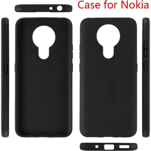Black Matte phone case for Nokia 5.3 3.1 5 5.1 6 6.1 7 Plus 8 x5 x6 4.2 6.2 7.2 2.3 5.3 5.4 7.1 8.3 5G silicone soft cover cases