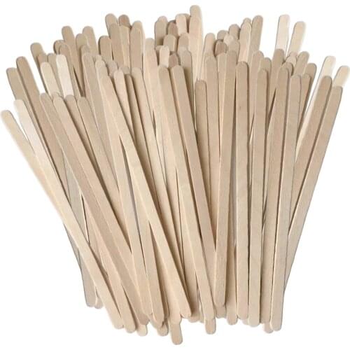 500pcs Wooden Coffee Tea Stirrers Craft Sticks Hot Corn Stick 5.5inch , Well Sealed