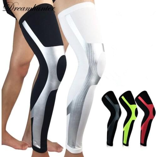 Men Women Running Cycling Leg Warmers Lengthen Knee Support Protector High Elastic Breathable Compression Leg Sleeves