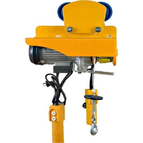 Electric wire rope hoist with trolley 500kg capacity,25m wireless remote controller mini electric hoist