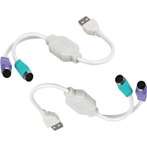 USB 2.0 power supply extension data cable USB male to female round head cable for Sony PS/2 PS2 mouse keyboard adapter