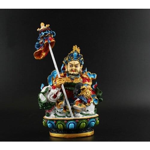 Treasure King,Peshamentian In North China,Statue, Buddhist Supplies, Buddha Statues, Resin Crafts, Painted Decorations