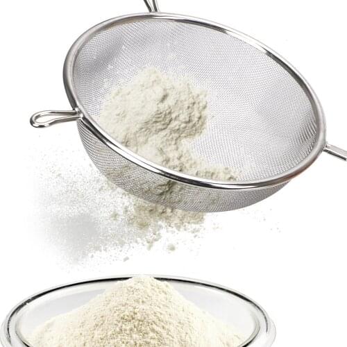 Food Fruit Juice Filter Flour Sieve Oil Strainer Colander Stainless Steel Fine Mesh Strainer Handheld Screen Mesh Kitchen Tool