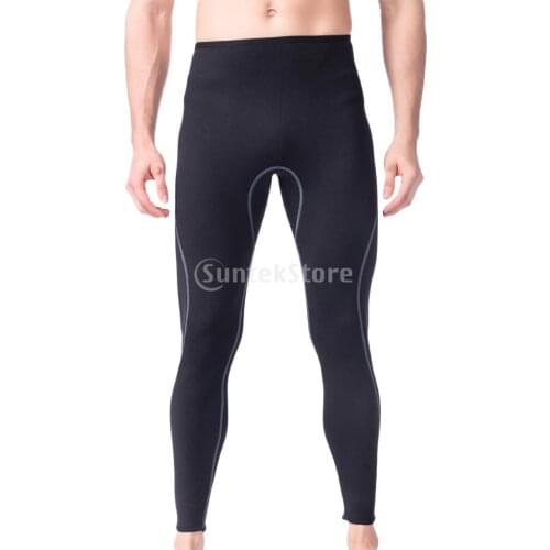 Men 3mm Super Stretch Neoprene Wetsuit Pants Surf Scuba Dive Snorkeling Leggings Warm Trousers Water Sports Swimming Tights