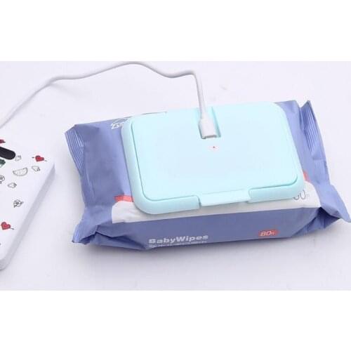 USB Portable Baby Wipes Heater Thermal Warm Wet Towel Dispenser Napkin Heating Box Cover Home Car Mini Tissue Paper Warmer