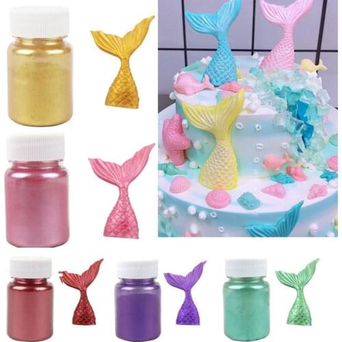 Edible Cake Gold Powder Mousse Cake Fondant Macaron Chocolate Decorating Flash Glitter Powder Silver Pearl Powder Baking Tools