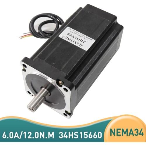 NEMA34 stepper motor 86X156mm 12N.m 6A Diameter 86 stepping motor for CNC engraving machine high torque