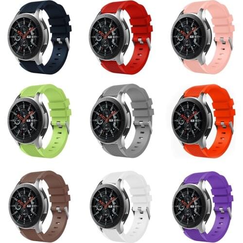 Suitable for Samsung Galaxy Silicone Watchband 20mm 22mm Samsung Gear Sport Replacement Watch Strap 42mm/46mm Band Strap