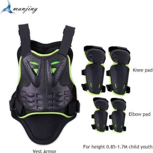 Universal Model 0.85-1.7M Children Youth Motorbike Body Protect Vest Armor Kids Downhill Chest Back Protective gear