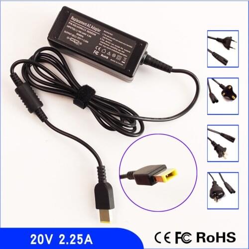 20V 2.25A Laptop Ac Adapter Charger for Lenovo Thinkpad ADLX45NLC2A ADLX45NDC3 PA-1450-12 ADLX45NDC2A