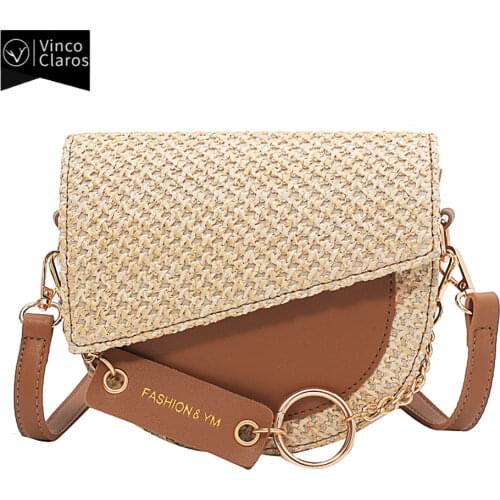 High Quality Trend Womens Woven Bags Summer Fashion Shoulder Bag Purses and Handbags Luxury Designer Crossbody Bags for Women