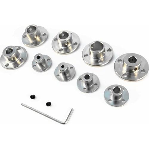 1PCS Flange Coupling Rigidity Hole 3/4/5/6/8/10/11/12mm Coupling Guide Support