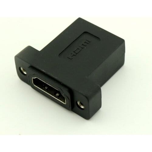 1pcs HDMI Female to Female Socket Panel Mount Adapter Extender for 1080P 3D LCD HDTV