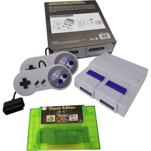16-bit Entertainment System Compatible with Super Nintendo Games Comes with 65 Or 68 in 1 super games