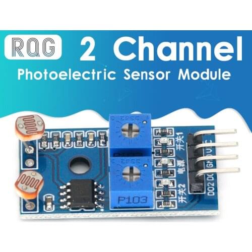 2 Channel Photosensor Module Photosensitive Resistor Light Detection Photosensitive Resistor Module for arduino