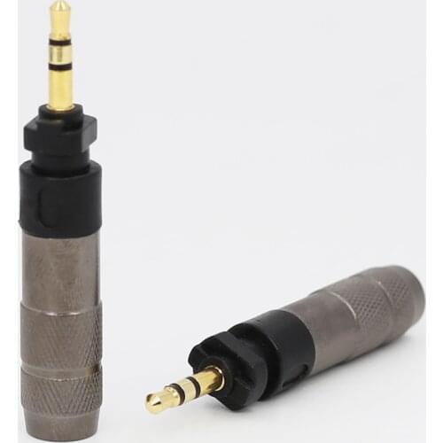 2 Pcs 2.5mm Gold Plated Headphone DIY Pin Adapter For Philips SHP9000 SHP8900 Headphone Upgrade Cable