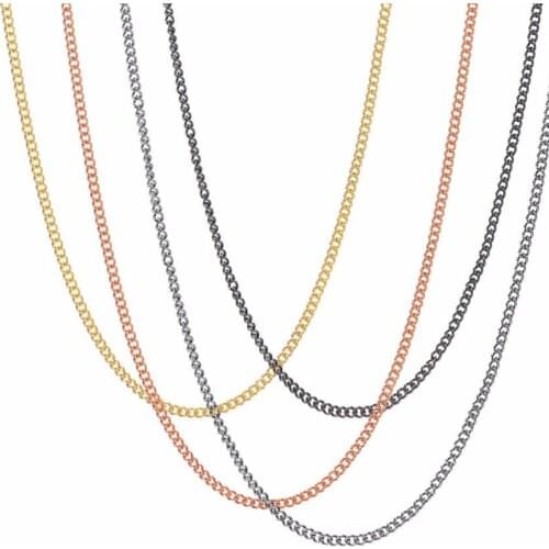 20pcs/lot 45-80cm link chain Necklace for pendant with lobster Wholesale Jewelry Findings