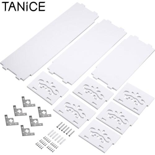 TANiCE 3 Pcs S/M/L Size U-shaped Floating Wall Shelf Storage Stand Display Stand Wooden Home Decoration Bookshelf Shelf