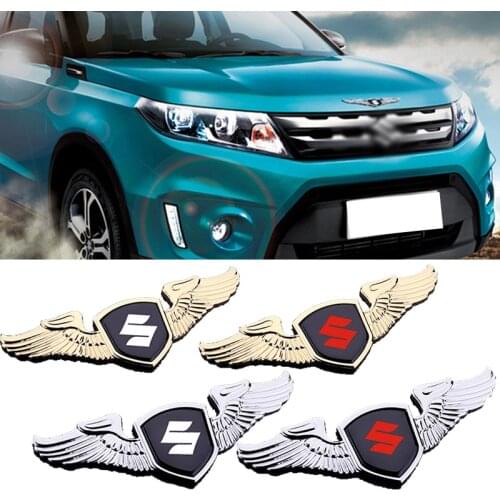 3D Car Front Hood Bonnet Wings Sticker Emblem Badge for Suzuki Jimny Swift SX4 S Cross Samurai Ignis Grand Vitara XL Alto Liana