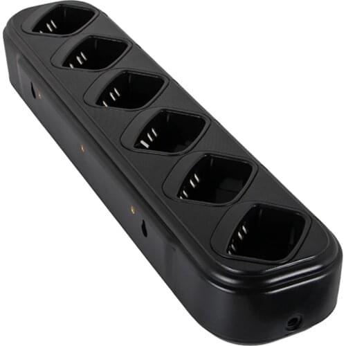 2 Way Radio Six Way Charger Single Row Universal Rapid Charger for Motorola Walkie Talkie GP328/338/340 HT1250 MTX8250 PRO5150