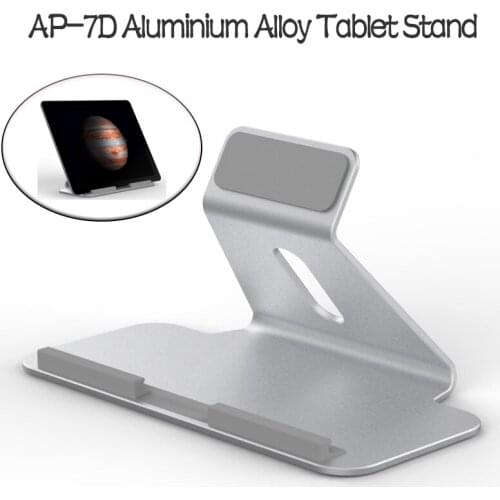 AP-7D Aluminium Alloy Tablet Stand For ipad Air Mini 1/2/3/4, 60 Degree Angle Table Holder Bracket For 7.9-12.4inch Tablet UM