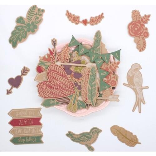 KSCRAFT 100pcs Colorful Cardstock Die Cuts for Scrapbooking Happy Planner/Card Making/Journaling Project