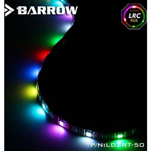 Barrow PC water cooling computer case LED soft light strip 5V 50cm/100cm built-in RGB Waterproof lighting LD2RT-50 LD2RT-100