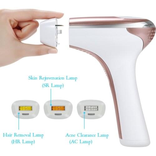 Lamps for IPL Laser Epilator Hair Removal Anti aging Acne Clerance Home IPL Hair Remover Body Face Bikini Leg 300000 Flashes FDA