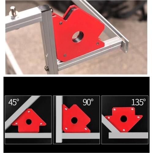 1pc Magnetic Welding Holder 25LBS 3 Angle Arrow Welding Magnet Clamp 90 Degree Welding Corner Magnet Positioner